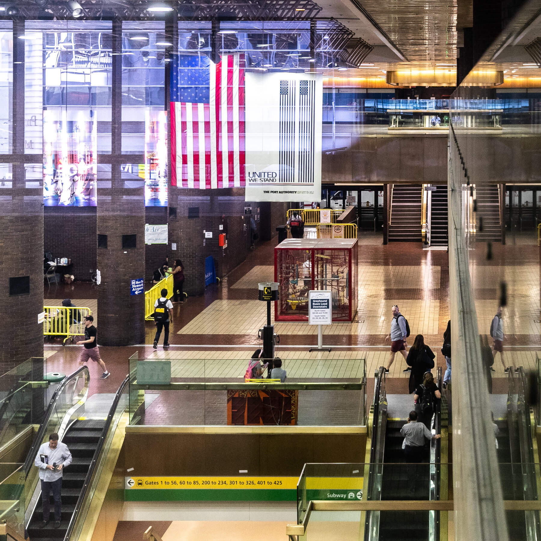 Airport terminal with natural light