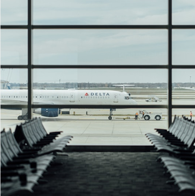 Airport terminal with natural light